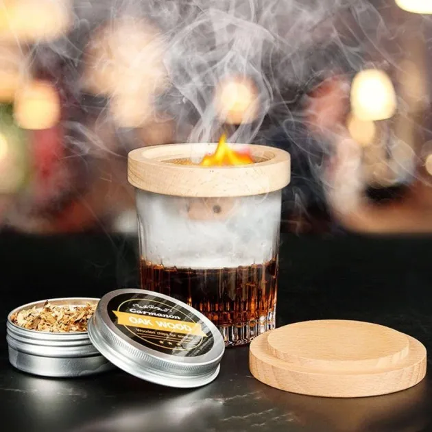 Houten Rookset Cocktailset